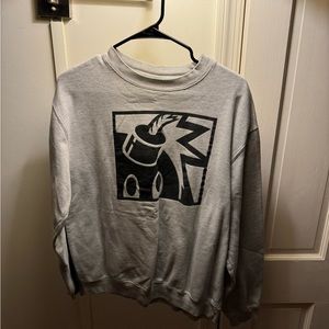 The Hundreds - L - Grey Logo - Crewneck